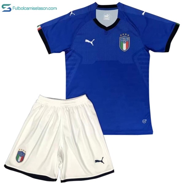 Camiseta Italia Niños 1ª 2018